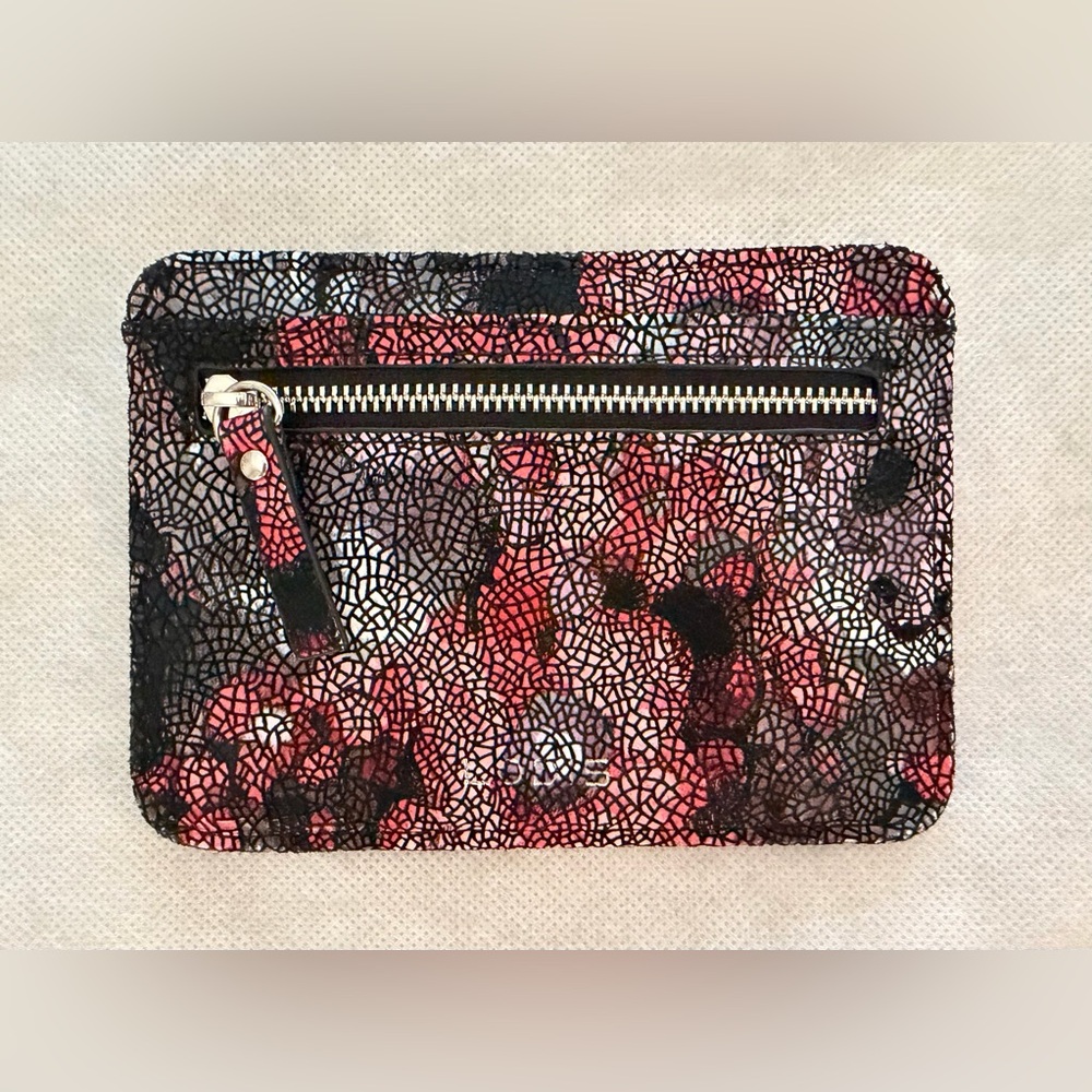 Lodis Floral Mosaic Card Holder - Pink/Black